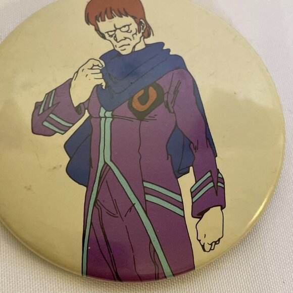 Robotech Harmony Gold Exetore Button Pin Back 1985 2 Inches Rare Hat Backpack - Picture 6 of 6